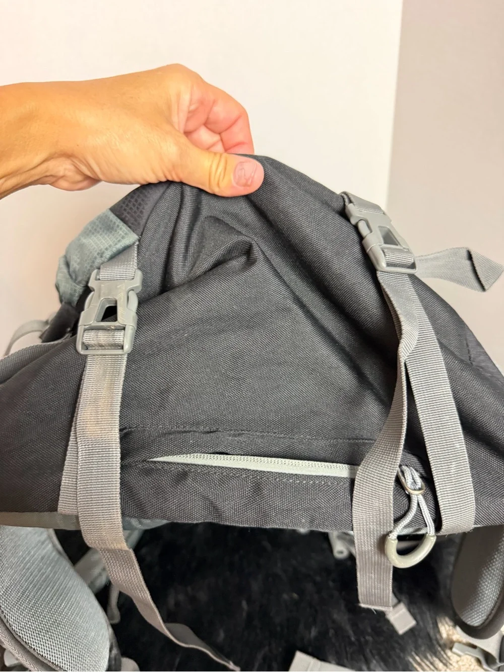 OutdoorMaster Black and Gray Hiking Backpack 50L